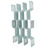 12pcs Drawer Divider Storage Shelves Household Storage Organizer Partition Underwear Drawer BoardLight Blue