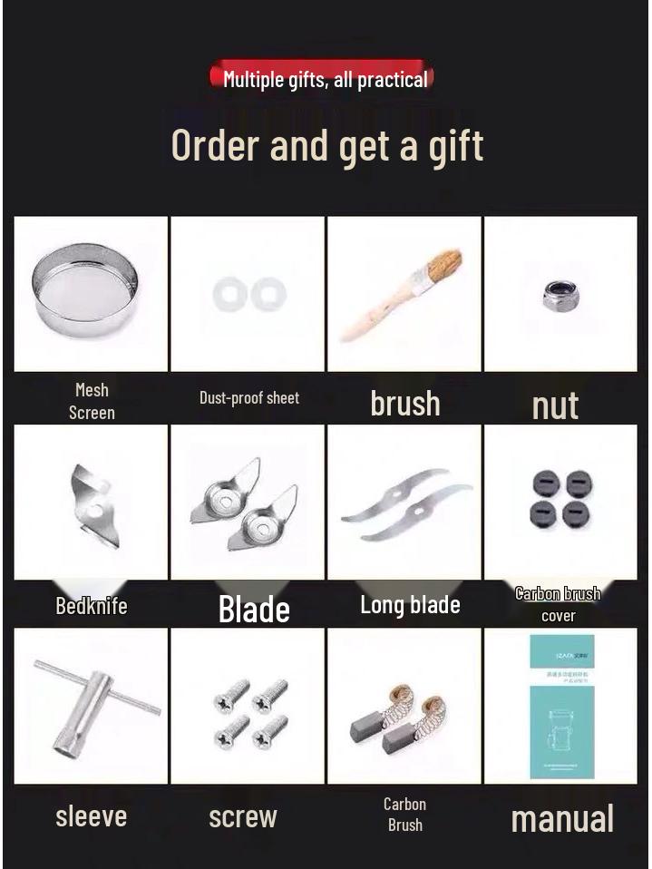 Ultra-Fijne Roestvrijstalen Graanmolen & Huishoudelijke Vergruizer