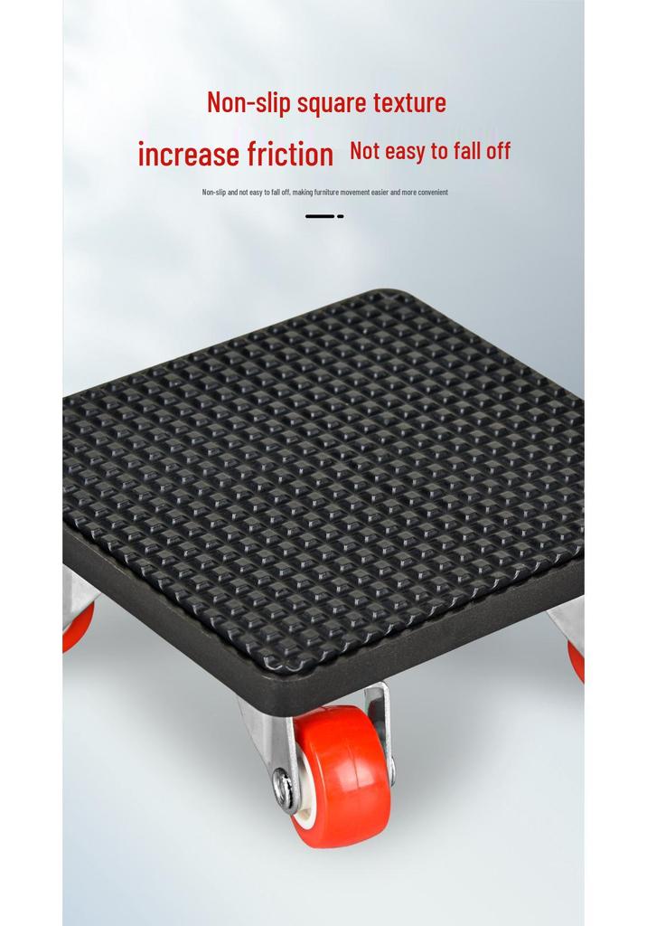 Heavy Object Lifter: Universal Furniture Moving Tool with Caster Pulleys for Easy Transport