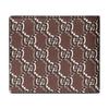 Gucci Double G Logo Flap Canvas Wallet Men wallet Brown 802019-FADUN-8649