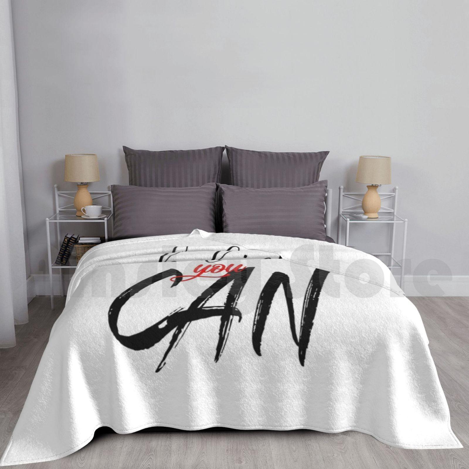 Motivation Blanket Fashion Custom Believe In Yourself Believe You Can Do It Your Self Motivation Motivation Sport Size: 75*100cm, Weight: 230 GSM