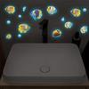 Glow-In-The-Dark Ocean Fish Toilet Sticker Bathroom Decoration Self-Adhesive And Removable Home Living Room Wall Decoration