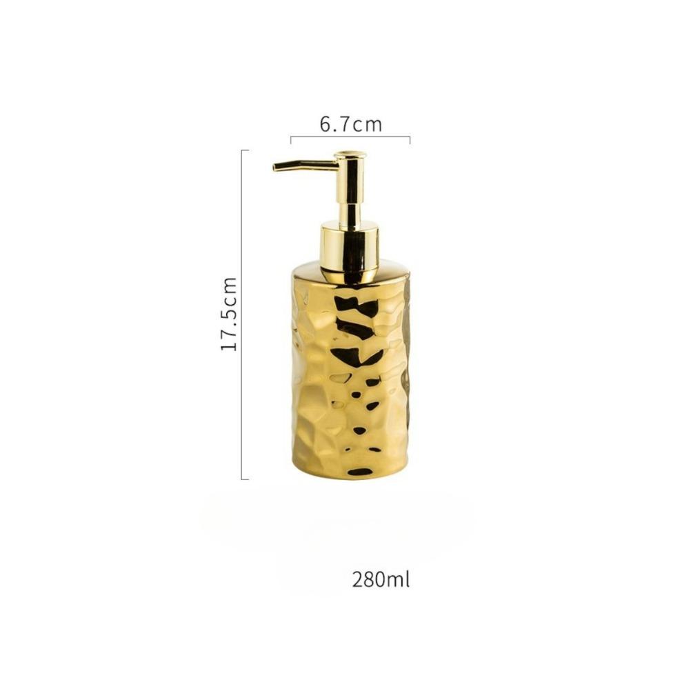Nordic Electroplating Distribution Bottle Hand Sanitizer Liquid Soap Dispenser Shower Gel Press Bottle Bathroom Accessories