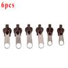 6pcs/set Instant Zipper Universal Instant Fix Zipper Repair Kit Replacement Zip Slider Teeth Rescue  Design Zippers For Sew
