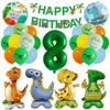Dinosaur-themed Banner Birthday Party Decoration for Children's Birthday Party - Digital Balloon Decoration