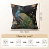 2D Scream Animals Retro Cushion Cover Natural Linen Organic Fabric Double-Sided Printing Sofa Home Decor Gift Pillow Case