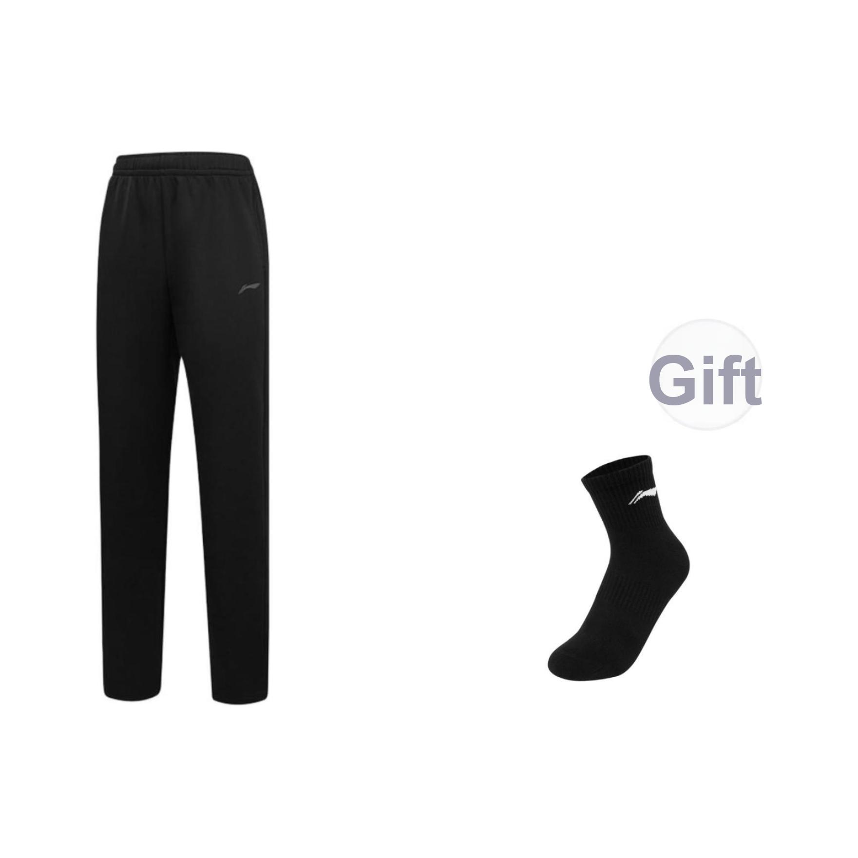 

Li Ning Коллекция специальных предложений Уличные длинные брюки Трикотажные спортивные брюки Брюки унисекс AKLT976-1+AWSU029-1 S