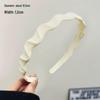 Korean Style Frosted Wave Headband Hair Tamer for Flyaways, High Skull Top, Non-Slip Hair Clip with Teeth for Women.