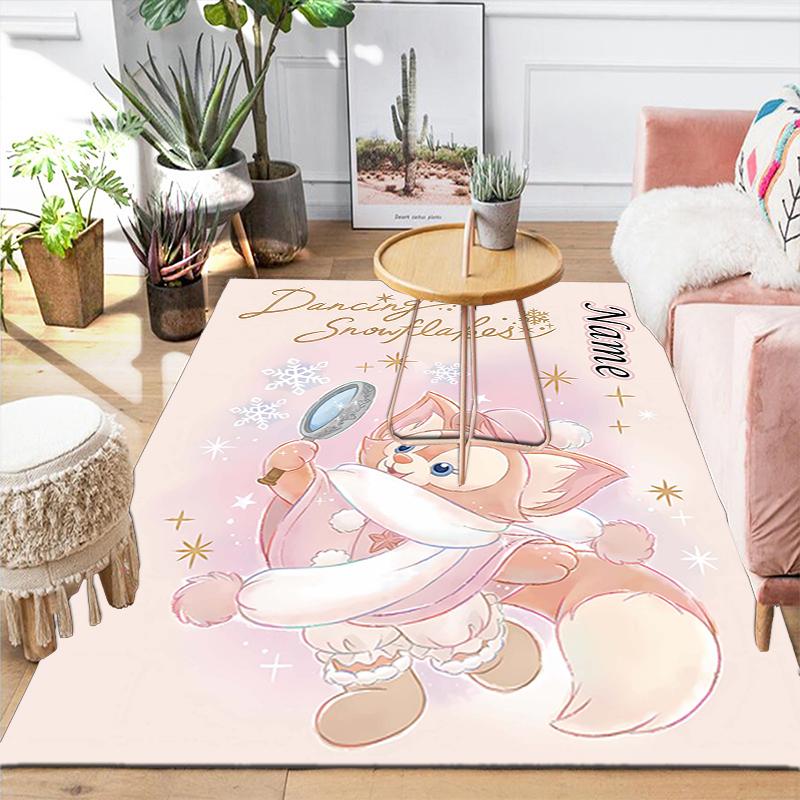 Custom 1Pc Snowflakes Fantasy Rug Office Carpet Indoor Outdoor Entrance Doormat Nonslip Soft And Comfortable Living Room D291552
