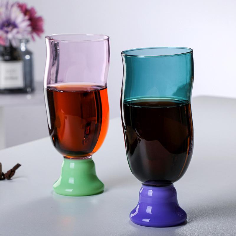 High borosilicate glass stained glass water cup coffee cup beer mug tall cup tea cup