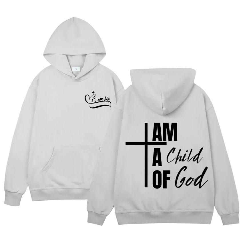 I Am Child of God Humor Casual Sweatshirts Mens Womens Long Sleeves Harajuku Hip Hop Hoodie Loose Hoodies Clothes