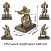 HDMbigmi Guard Knight Pen organizér na pero a pryskyřičná tužka dárek do kanceláře nebo domácnosti královský držák, stojan, příslušenství, držák, (Bronz)