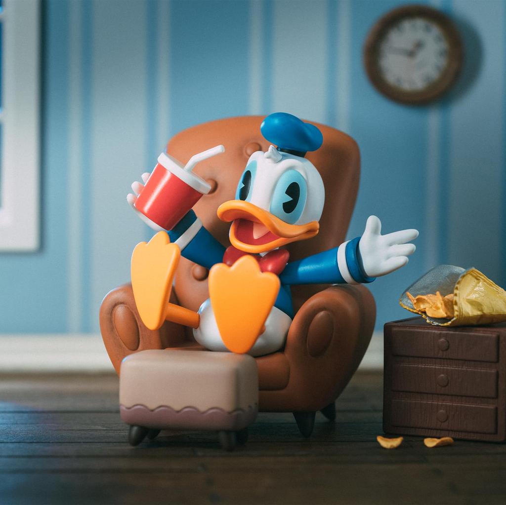 52TOYS BLINDBOX DISNEY MYSZKA MIKI I PRZYJACIELE Seria Spotkanie Szczęśliwych Przyjaciół Figurka Handlowa Blind Box, Kolekcjonerska Figurka Myszki Miki, Malowana