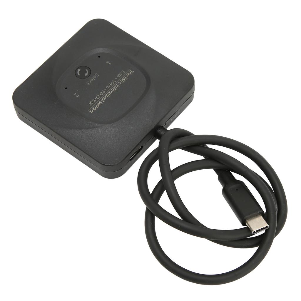 USB C Switch 2 in 1 Output Plug and Play 8K 60Hz HD Type C Bi Direction Switcher Splitter with