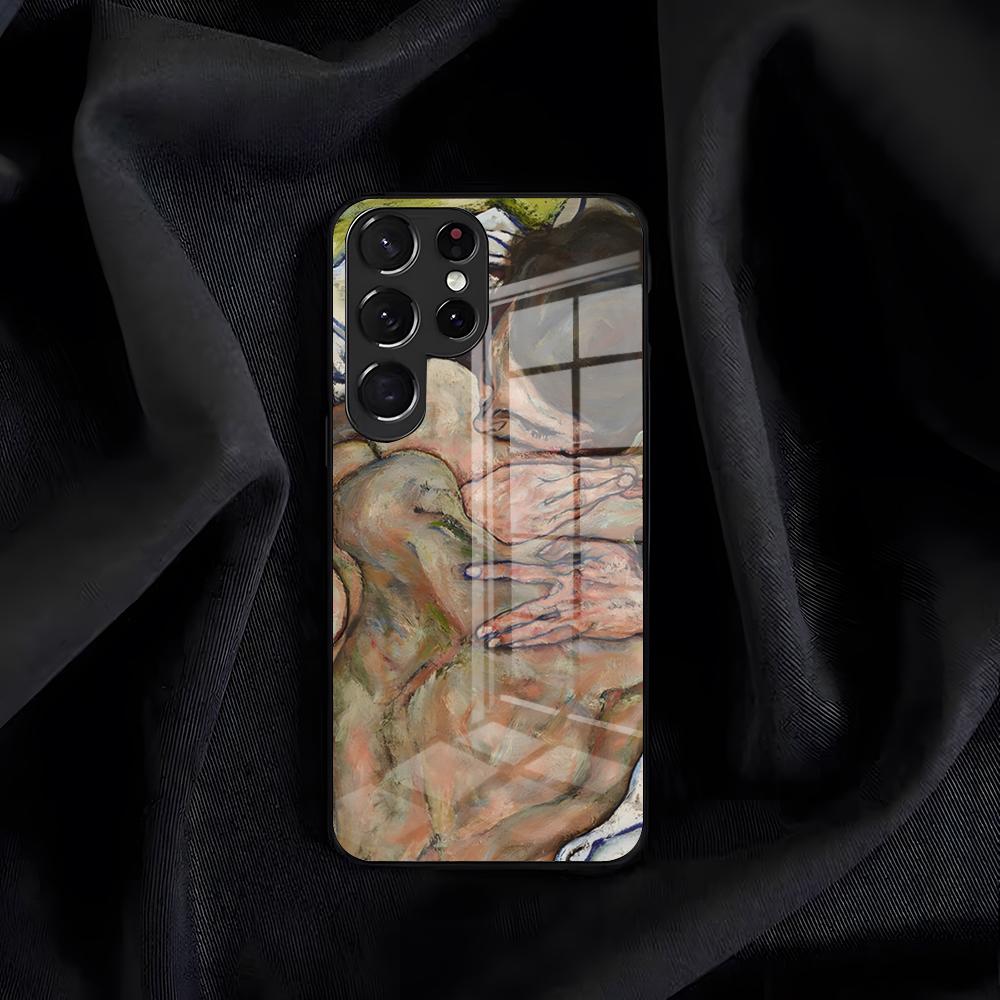 E-Egon Schiele Art Phone Case For Samsung S26 S25 Edge S24 S23 S22 S21 S20 Ultra Plus FE Glass Cover
