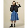Binpolleidiseu Knit Vest Patch Check Dress Blue (Bf5371C04P)