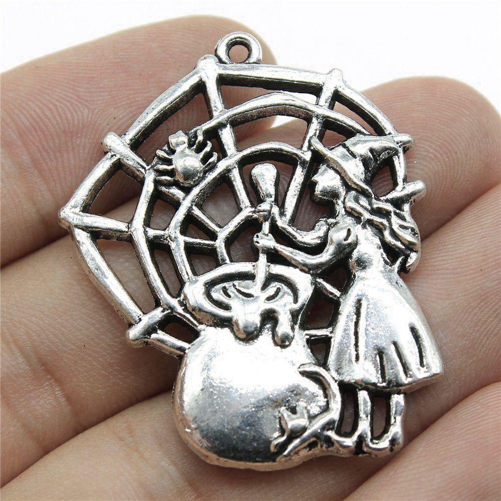 Charms Spider Halloween Bat Pendants Kids' Jewelry Materials QC119