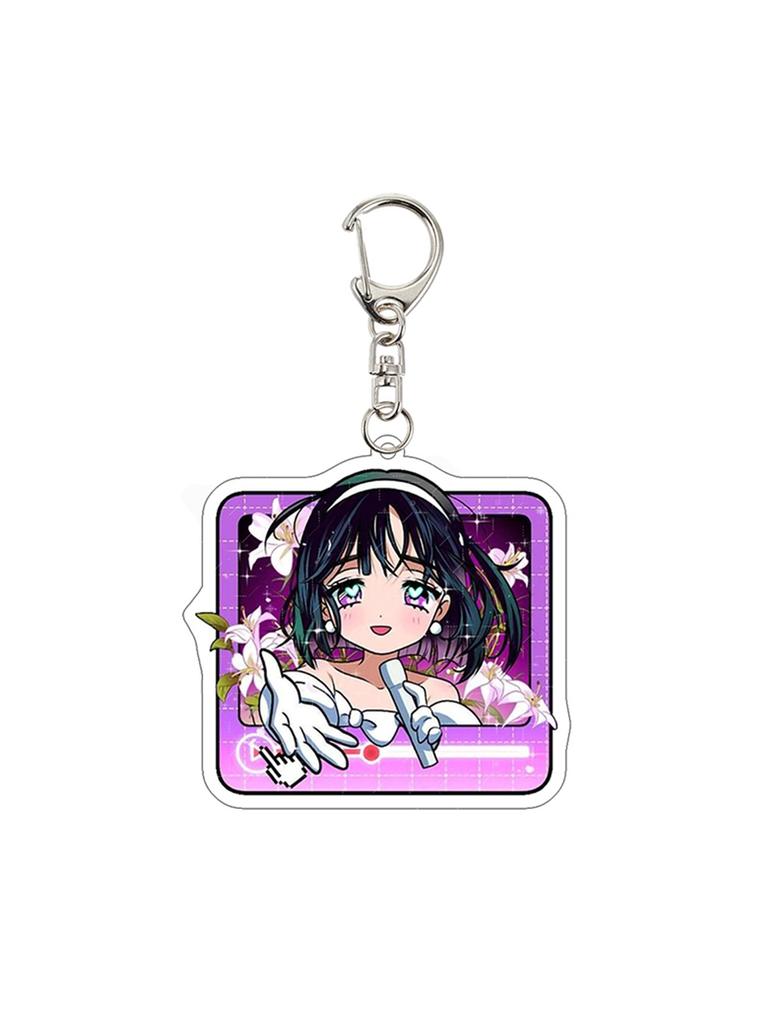 Alien Stage Acrylic Keychain Sua Mizi Till Anime-Related Keyring Couple Anime Character Otaku Goods Keychain Schoolbags Pendant