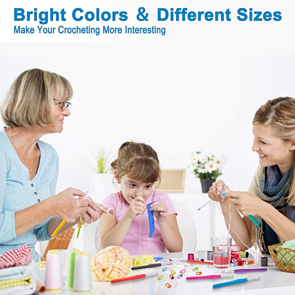 1 ks/sada Praktická protiskluzová sada pletacích jehel odolný proti nárazům Nástroj na tkaní svetrů pro šití