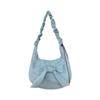 Solid Nylon Totes Bag Versatile Large Capacity Overlarge Drawsting Bag Light Weight Casual Women's Commutting