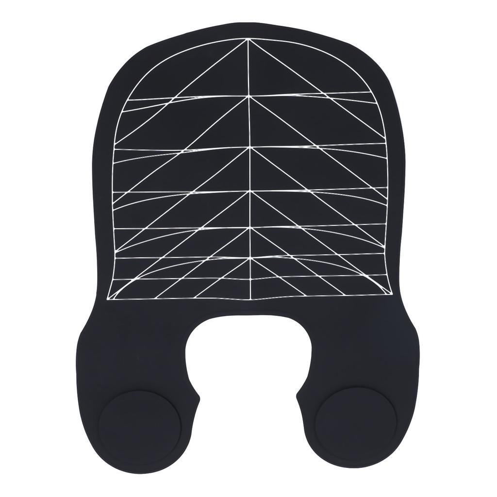 Salon Haarschneidekragen Haarfärbekragen Friseursalon Stylist Schnittumhang für Salon Friseur Haarefärben Schwarz