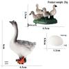 Kids' Farm Animal Toy Set: Rooster, Hen, Chick Figurines