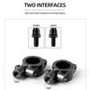 2PCS Black Silver Motorcycle Handlebar Mirror Mount Clamp Rear View Mirror Holder Bracket 22mm 10mm 8mm 10mm 25mm For Harley
