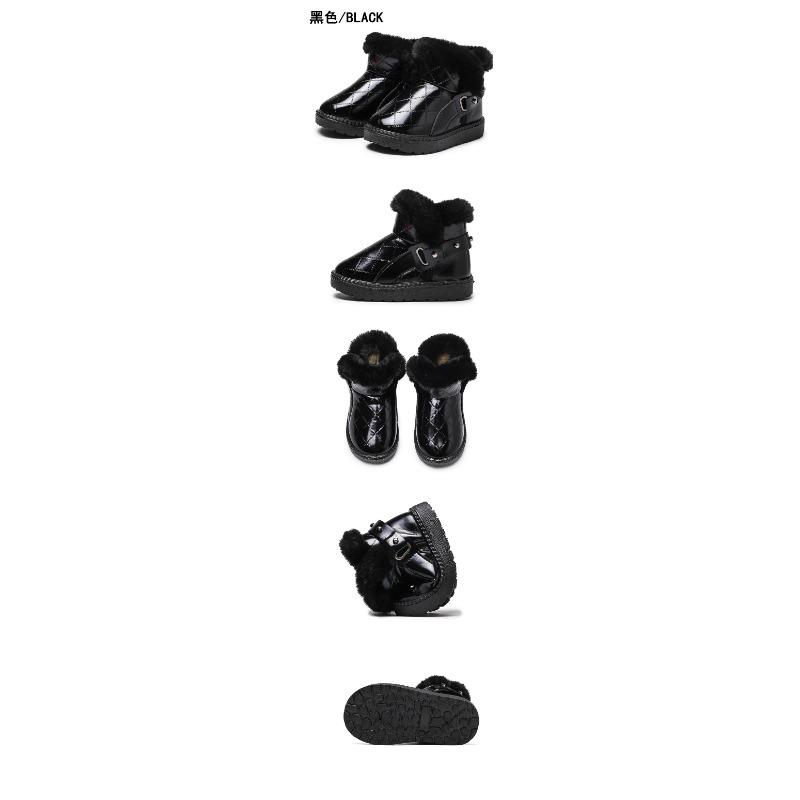 Маленькие детские зимние сапоги из меха для детей среднего возраста — фото 14