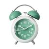 Metal Frame Silent Table Clock 4-Inch Bedroom Desktop Clock Creative Twin Bell Alarm Clock  Bedroom