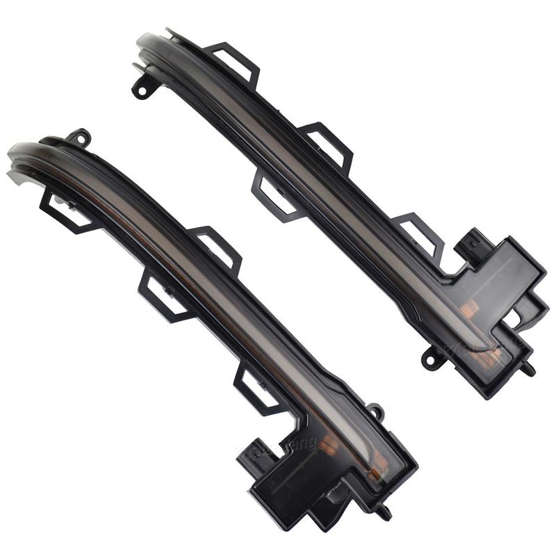 Specchietto Retrovisore Laterale con Lente Affumicata, Luce Dinamica a LED per Indicatori di Direzione Sequenziali per BMW X3 F25 X4 F26 X5 F15 X6 F16 2014-2018