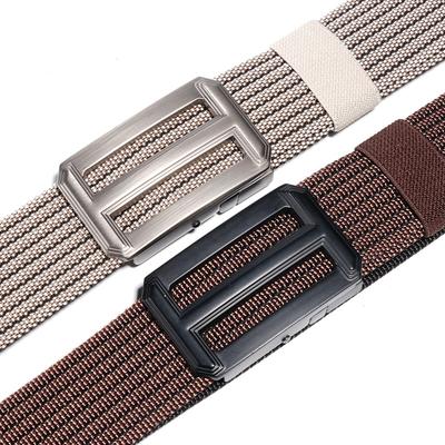 Men's Belt Automatic Buckle Durable Nylon Tactical Braided Belt Middle Aged and Young People Outdoor Belt Belt Belt