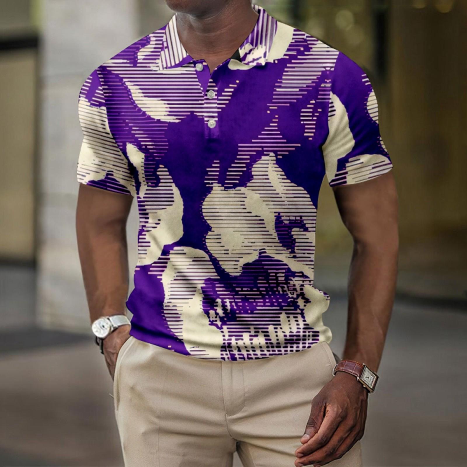 

Мужская летняя рубашка для гольфа с принтом «Гавайи», с короткими рукавами, повседневная модная рубашка для мужчин XXL