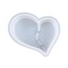 Porte-clés Cœur à coudre Moule en Silicone avec Trou Pendentif Porte-clés Moule Fait main Cadeau Saint-Valentin Anniversaire Bijoux