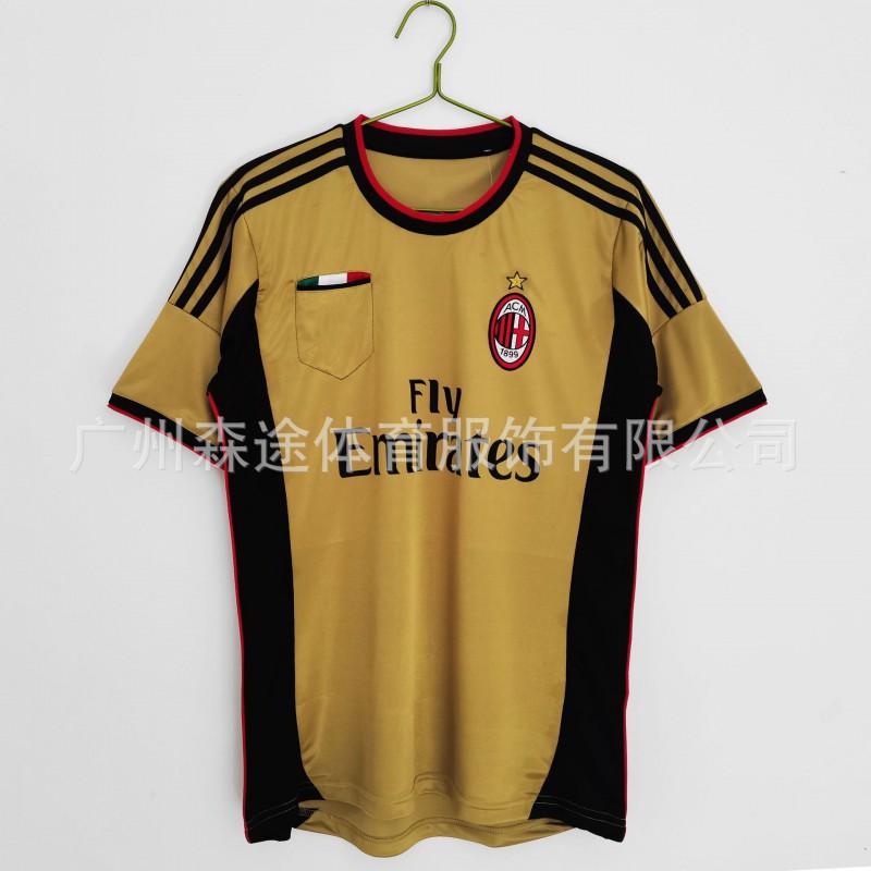 Vintage Football Jersey Short Sleeve Retro Soccer Shirt Men AC Milan Inter Roma Juventus