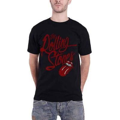 The Rolling Stones T-shirt unisex con logo Script per adulti