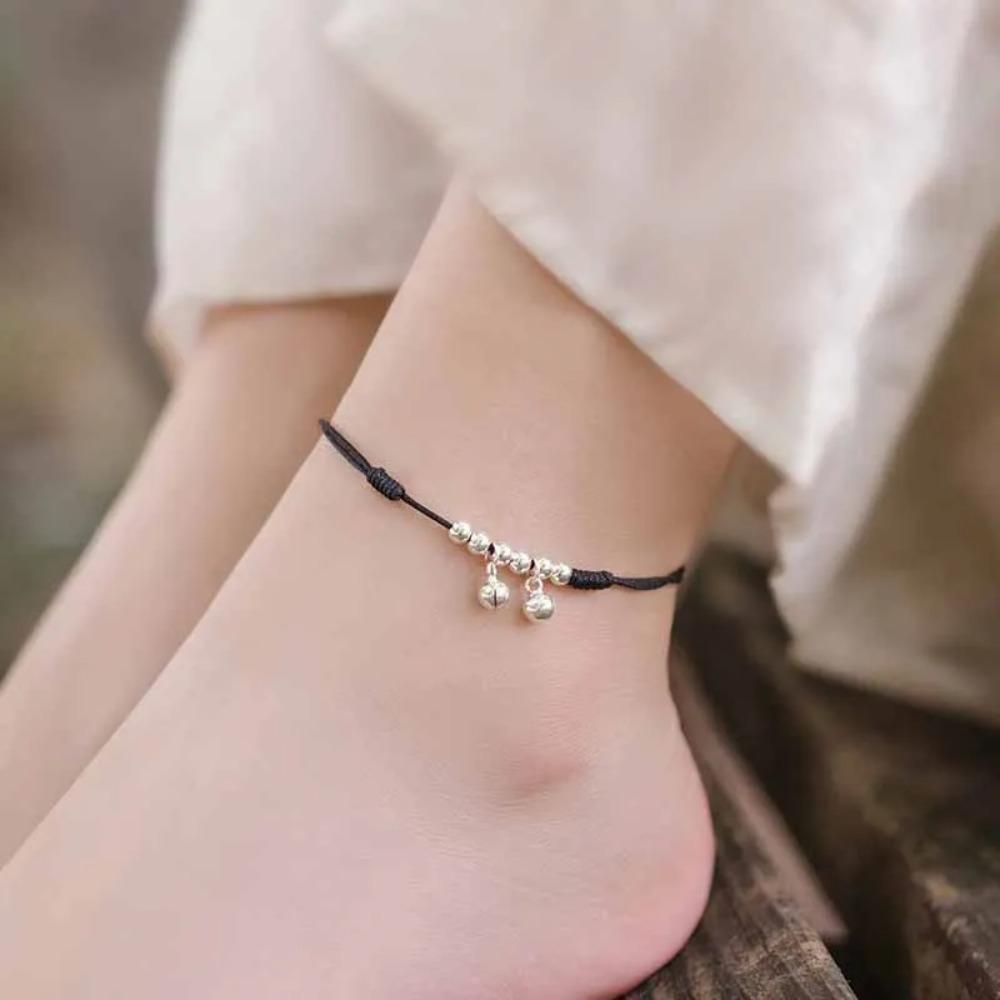 925 Silver Butterfly Anklet for Women Delicate Zircon Tassel Bracelet Summer Jewelry Dropship