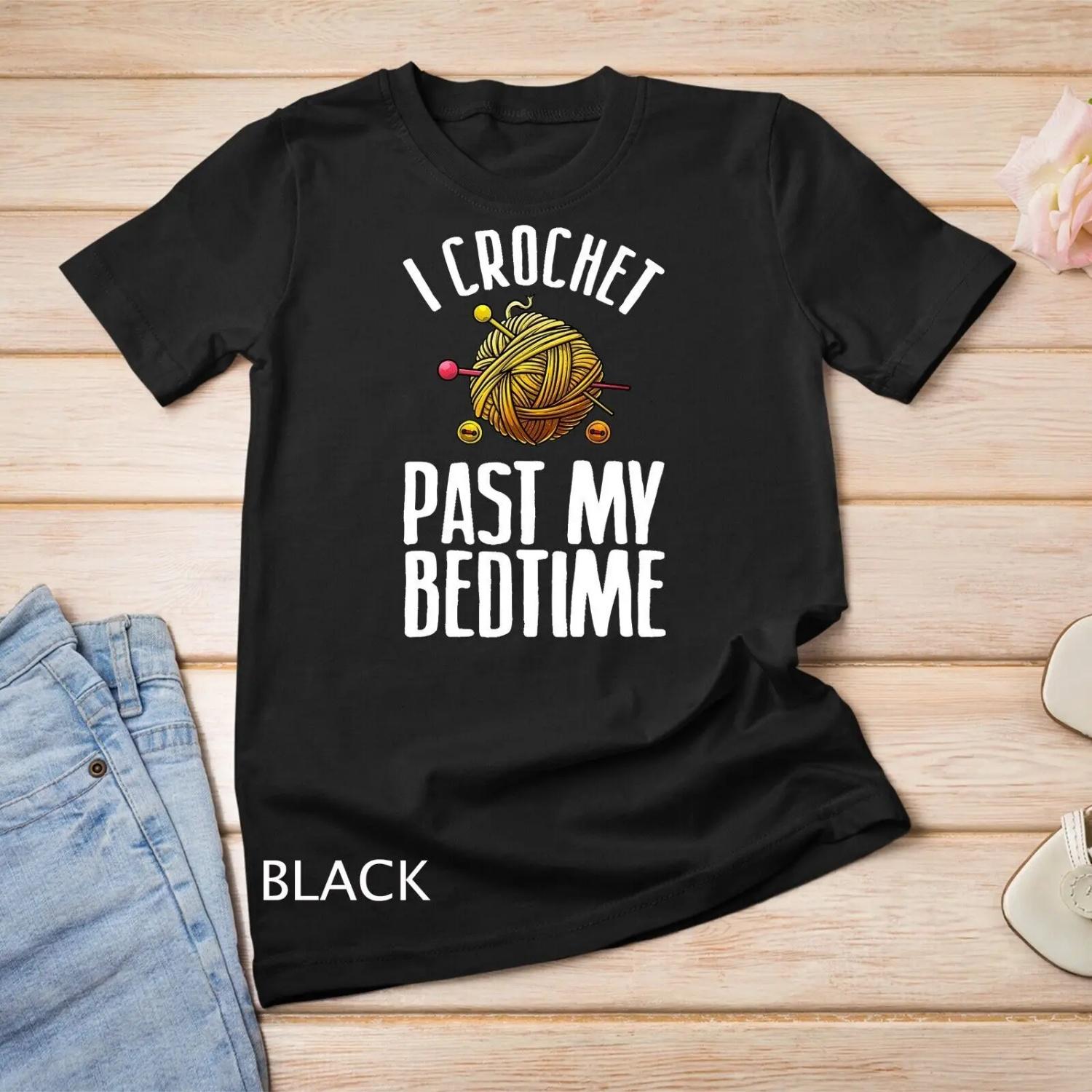 Funny Crochet For Crocheter Cool Quilting Crocheting T Shirt S чёрный