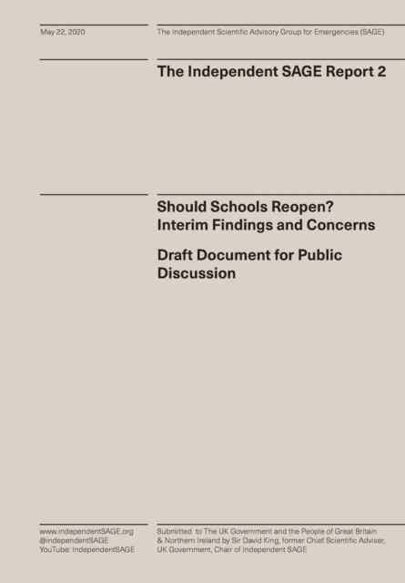 Bok Should Schools Reopen? Interim Findings and Concerns : Draft Document for Public Discussion : 2