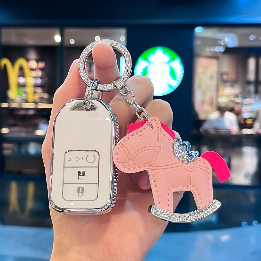 Key Cover for Accord 10th Gen, Civic, CRV, Vezel, XRV, Haoying, Crownland, and Elysion - Women's Design