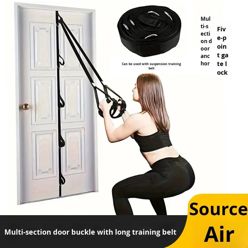 5.1m Installation-Free Polyester Eco-friendly Resistance Band Fitness Pull Rope for Belt Multi-Section Exercise