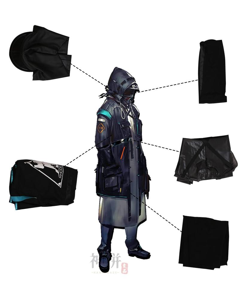Doktor Cosplay bez paruky Rhodes Island Arknights Cosplay Kostým Dospělý Kostým Školní Slavnost Eventový Kostým Jevištní Oblečení Doktor cosplay bez