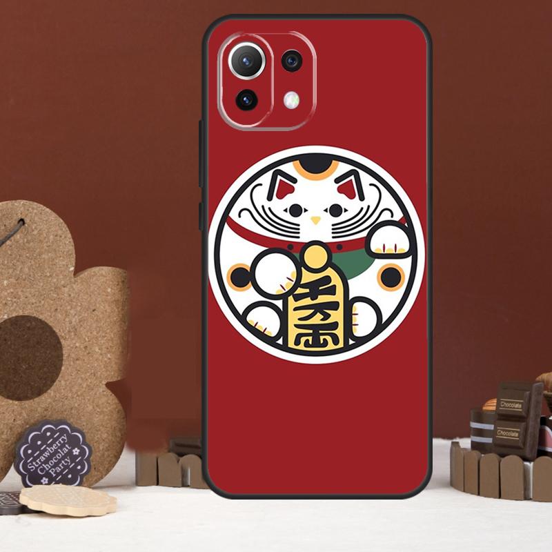 Japońska Sztuka Kotka Szczęścia Etui Na Xiaomi 15 Ultra 14 15T 13T 14T 17 Pro Max POCO F8 Ultra X7 X5 X6 F5 F6 F7 Pro Pokrowiec