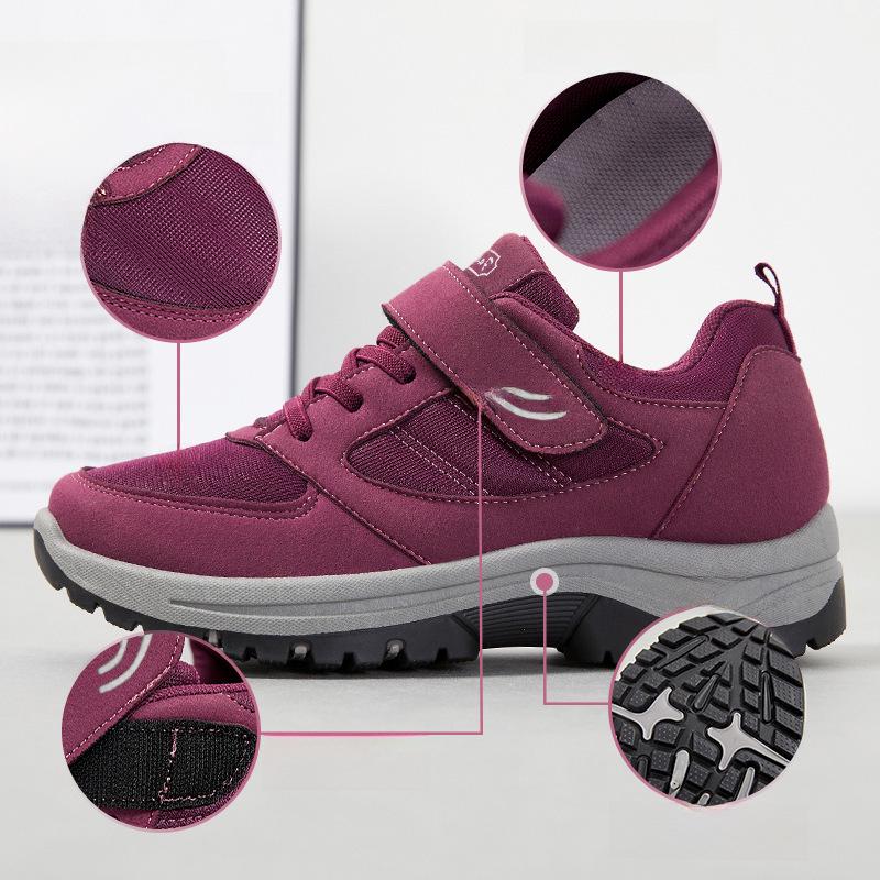 Velcro Summer Walking Shoes for Middle-Aged and Elderly Women - Sporty Mountaineering Style