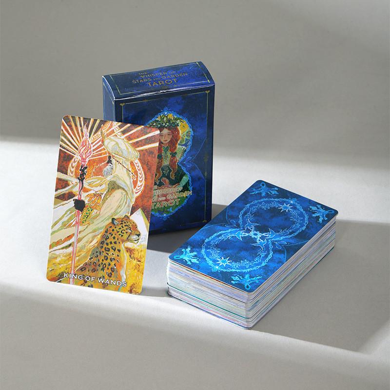 Vintage Tarot Card Deck With Starry Garden Design For Tarot Reading And Divination