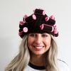 Hat Curling Iron Hat Adult Funny Charterer Perm Hat Autumn and Winter Warm Cute Wool Hat