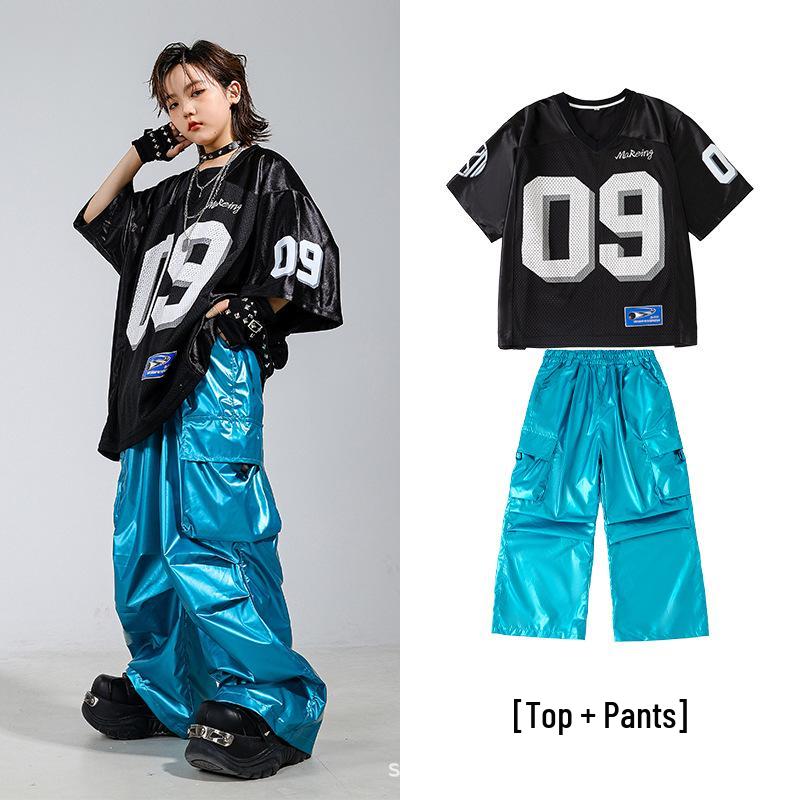 Street Style Hip Hop & Jazz Dance Outfit pro děti - Letní vystoupení pro chlapce a dívky
