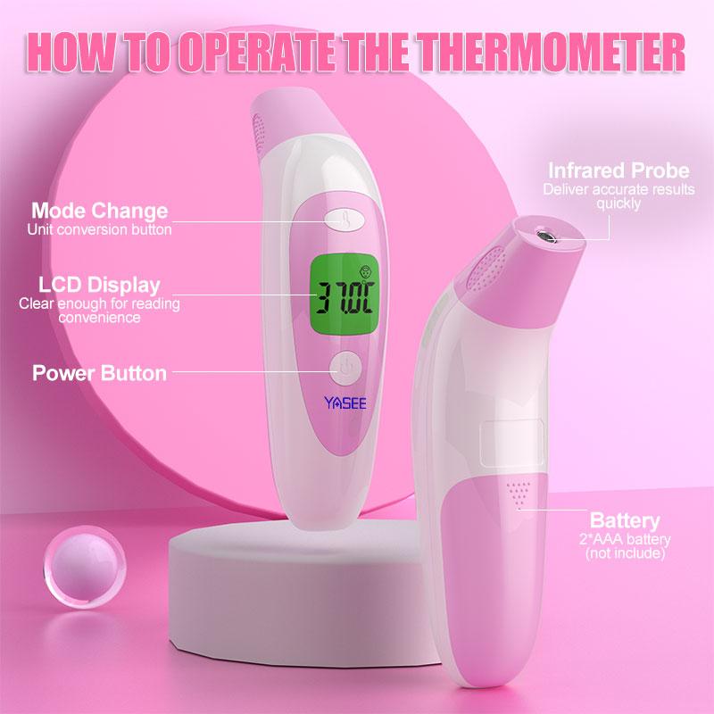 Household Ear Infrared Forehead Thermometer, Electronic Thermometer, Infant Adult Thermometer Children's Forehead Thermometer