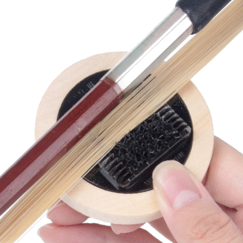 Portable Violin Bow Tail Comb Rosin Spreader Round Violin Bow Hair Comb Cleaning Tool Violin Accessories Enduring