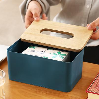 Scatola di fazzoletti in legno Scatola di carta per uso domestico Ristorante Soggiorno Scatola di immagazzinaggio dei fazzoletti da tavolo