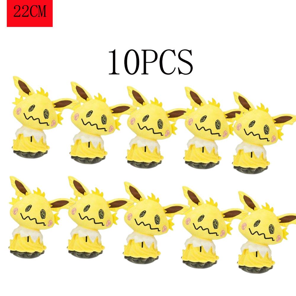 1/10 szt. Zestaw pluszowych zabawek Pokemonów z rodziny Eevee - Sylveon Umbreon Vaporeon Flareon Pikachu Wypchane Lalki Wykwintny Prezent Świąteczny dla Dzieci